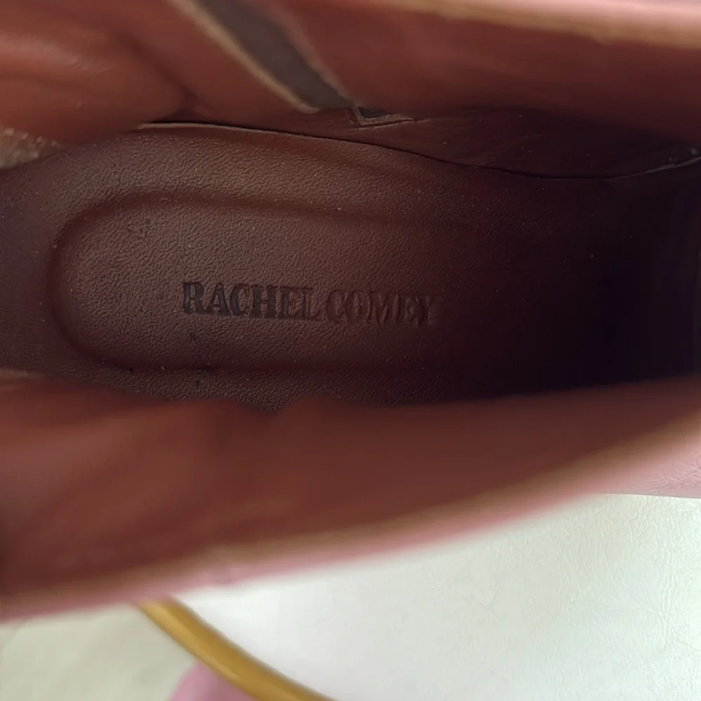 Rachel Comey Pink Ankle Booties with Wooden Heel - Picture 3 of 5